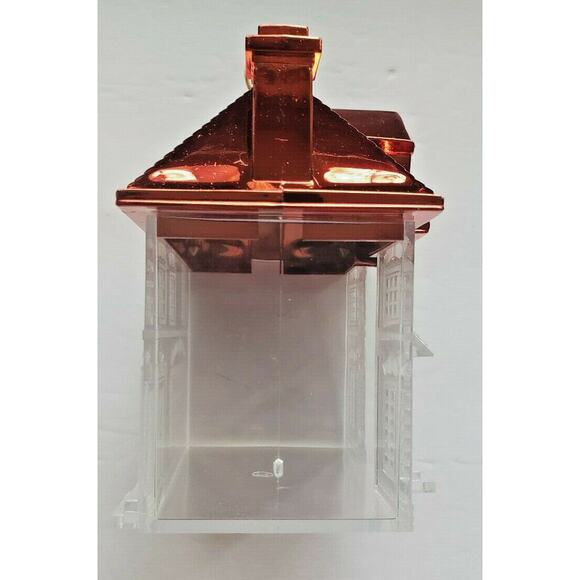 NEW Plastic Fill-able House with Removable RED Roof Great for Christmas WH - Picture 2 of 9
